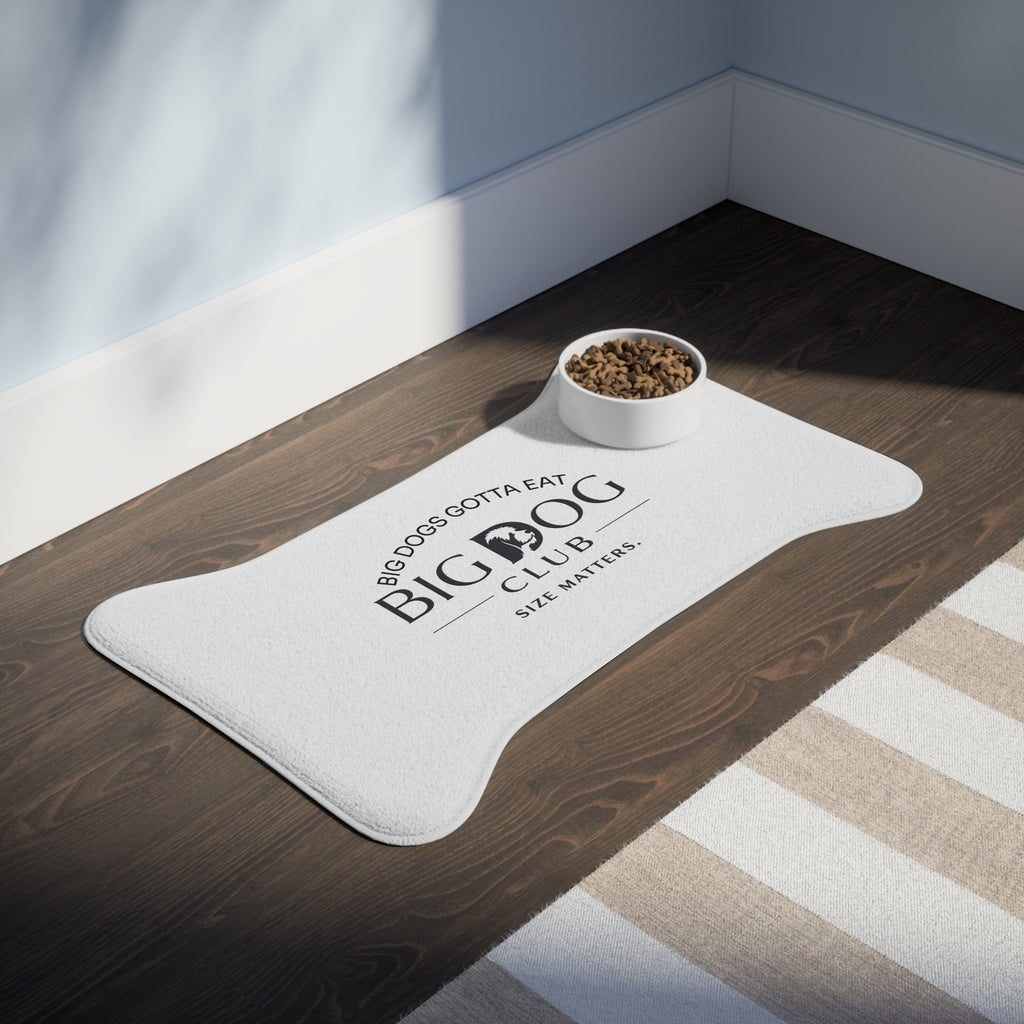 Big Dog Club Bone Feeding Mat — "Big Dogs Gotta Eat" Pet Placemat