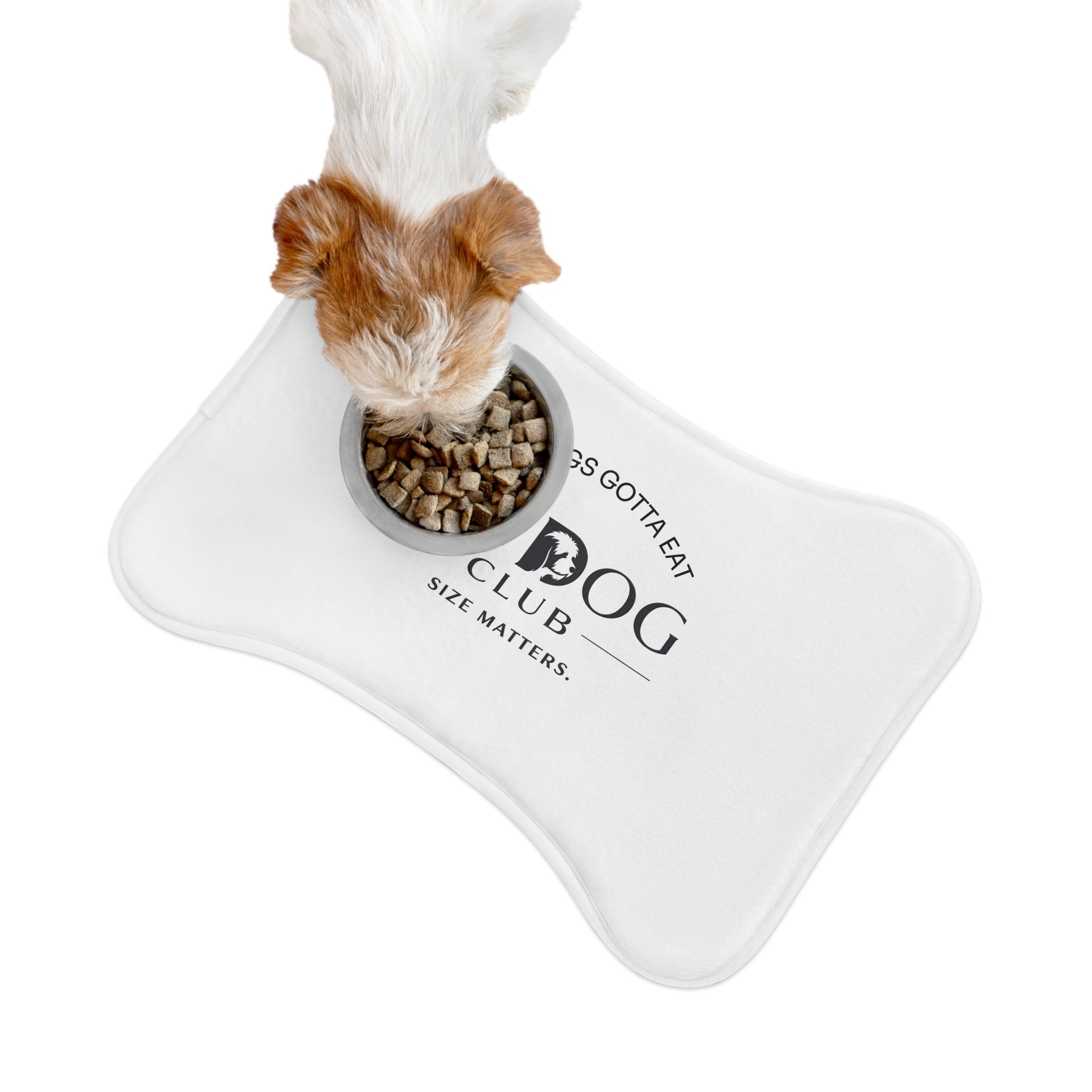 Big Dog Club Bone Feeding Mat — "Big Dogs Gotta Eat" Pet Placemat