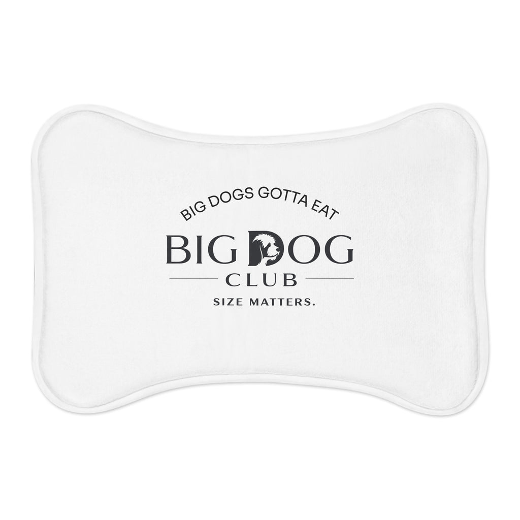 Big Dog Club Bone Feeding Mat — "Big Dogs Gotta Eat" Pet Placemat